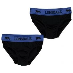 Lonsdale 2 Pack Briefs Junior Boys