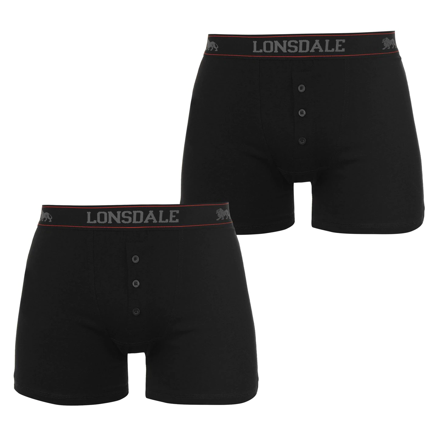 Lonsdale 2 Pack Boxers Mens 1 Lonsdale 2 Pack Boxers Mens
