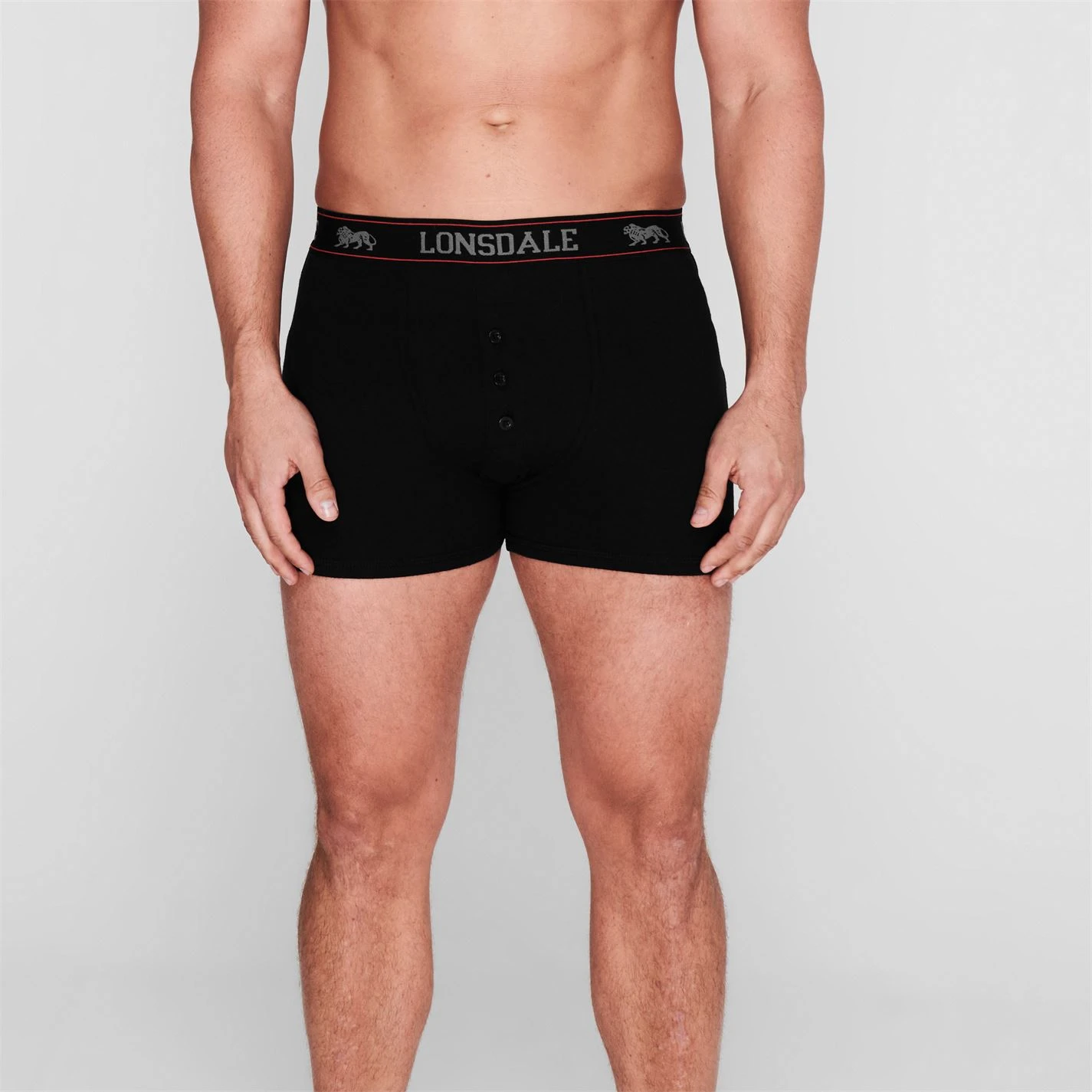 Lonsdale 2 Pack Boxers Mens 2 Lonsdale 2 Pack Boxers Mens - Image 2