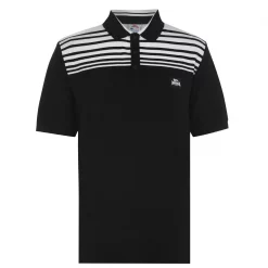Lonsdale Yarn Dye Stripe Polo Shirt Mens
