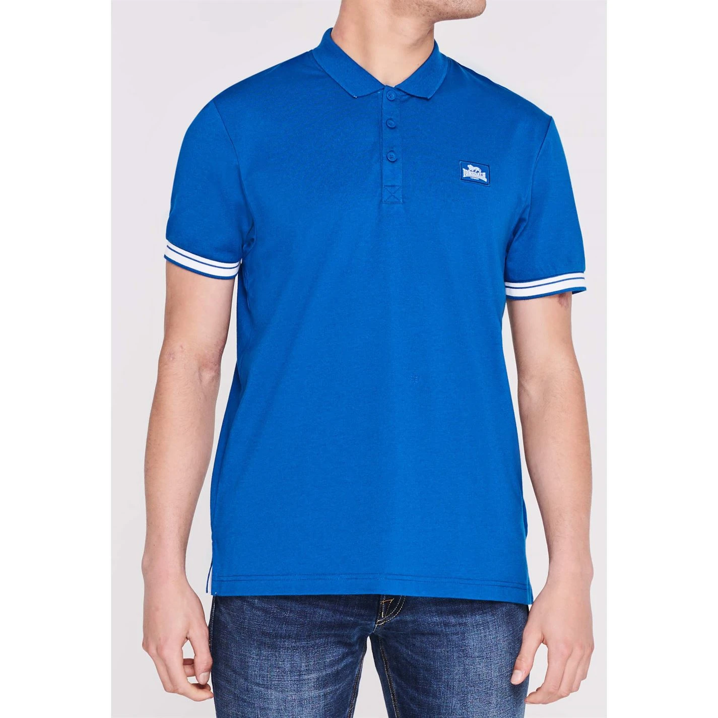 Lonsdale Jersey Polo Shirt Mens 2 Lonsdale Jersey Polo Shirt Mens - Image 2
