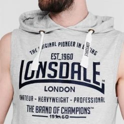 Lonsdale Box Sleeveless Hoodie Mens -Deals Lonsdale Store 63224725 xxl a3