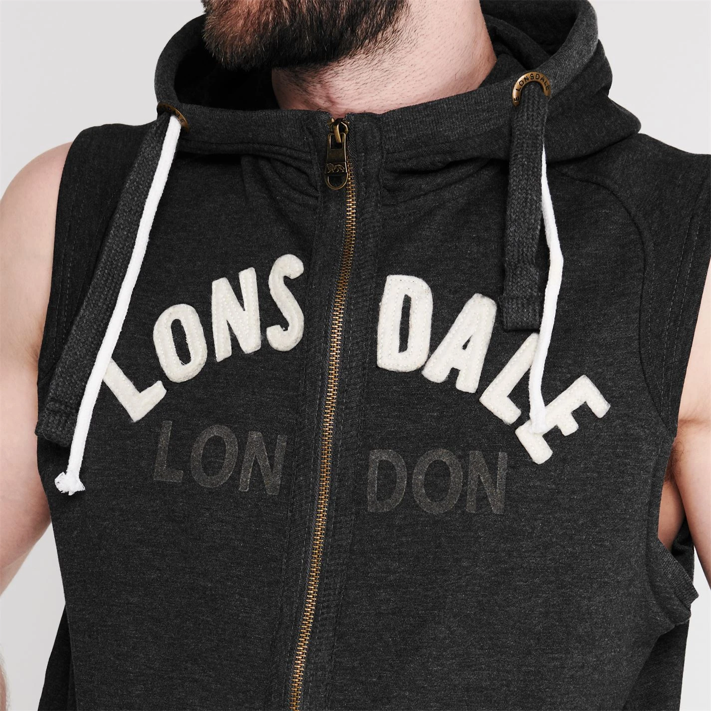 Lonsdale Box Sleeveless Mens Hooded Top 5 Lonsdale Box Sleeveless Mens Hooded Top - Image 5